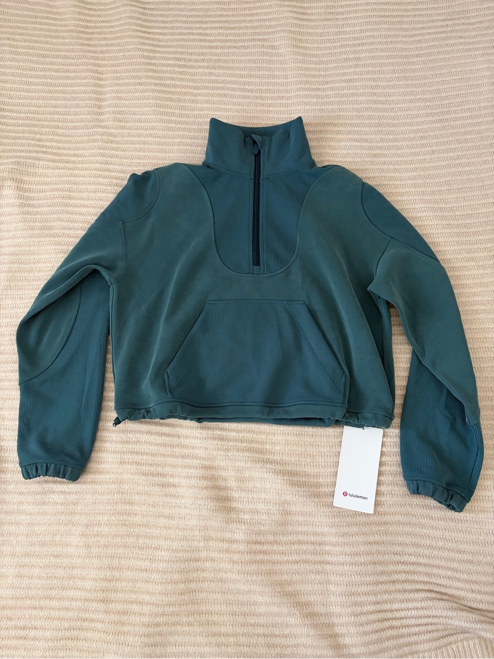 lululemon athletica Brushed Sofstreme Ribbed Half Zip